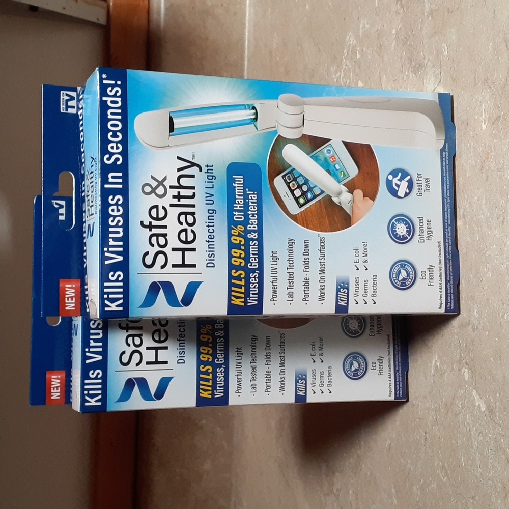 NWT Safe & Healthy Handheld Disinfecting UV Light